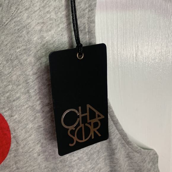 Chaser Gray Melting Bleeding Heart Forever Tank New with Tag Sz M W-078 - Picture 3 of 6